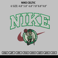 Nike Celtic Embroidery File 6 sizes