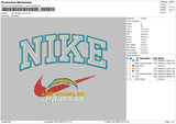 Nike Charger V2 Embroidery File 6 sizes