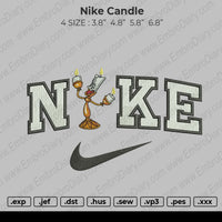 Nike Candle Embroidery