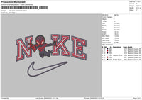 Nike Dark Spider Embroidery File 6 sizes