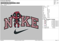 Nike Dead Chibi Embroidery File 6 sizes