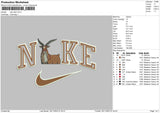 Nike Deer Embroidery File 6 sizes