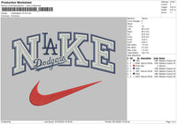 Nikedodgers V2 Embroidery File 6 sizes