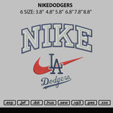 Nikedodgers Embroidery File 6 sizes