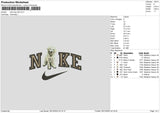 Nike Dog V26 Embroidery File 6 sizes