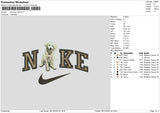 Nike Dog V26 Embroidery File 6 sizes