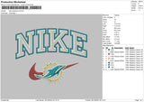 Nike Dolphin Embroidery File 6 sizes