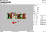 Nike Donald Xmas Embroidery File 6 sizes