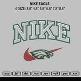 Nike Eagle Embroidery File 6 sizes