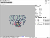 Nike Eeyore Embroidery