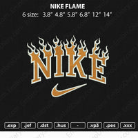 Nike Flames Embroidery