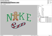 Nike Gingerbow Embroidery File 6 sizes