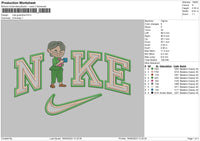 Nike Grandma Embroidery File 6 sizes