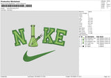 Nike Green Bottle Embroidery File 6 sizes