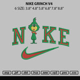 Nike Grinch V4 Embroidery File 6 sizes