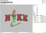 Nike Grinch V8 Embroidery File 6 sizes