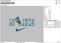 Nike Hockey Embroidery File 6 sizes