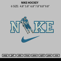 Nike Hockey Embroidery File 6 sizes