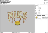 Nike Honey V2 Embroidery File 6 sizes