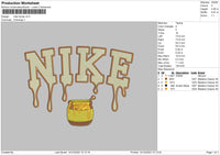 Nike Honey V2 Embroidery File 6 sizes