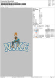 Nike Jcole Crown V2 Embroidery File 6 sizes