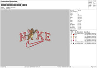 Nike Jerry Love Embroidery File 6 sizes