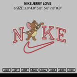 Nike Jerry Love Embroidery File 6 sizes