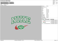 Nike Jets Embroidery File 6 sizes