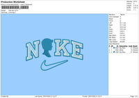 Nike Ken Embroidery File 6 sizes