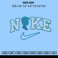 Nike Ken Embroidery File 6 sizes