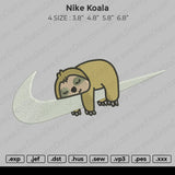 Nike Koala Embroidery