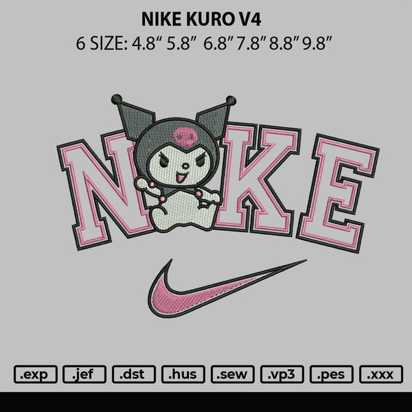 Nike Kuro V4 Embroidery File 6 sizes