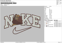 Nike Lady V2 Embroidery File 6 sizes