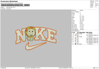 Nke Little Lion Embroidery File 6 sizes