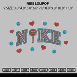 Nike Lolipop Embroidery File 6 sizes