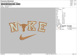 Nike Longhorn Embroidery File 6 sizes