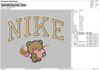 Nike Lovebrown Embroidery File 6 sizes