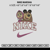 Nike Marsha Embroidery File 6 sizes