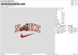 Nike McQueen Xmas Embroidery File 6 sizes