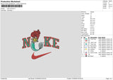 Nike Mermaid Embroidery File 6 sizes