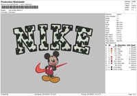 Nike Mickey Pattern