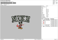 Nike Mickey V004 Embroidery File 6 sizes