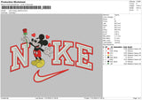 Nike Mickeylove Embroidery File 6 sizes