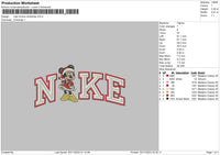 Nike Minnie Xmas 23 Embroidery File 6 sizes