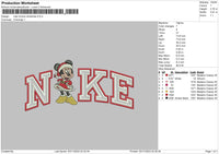 Nike Minnie Xmas 23 Embroidery File 6 sizes