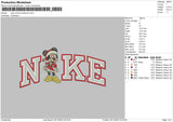 Nike Minnie Xmas 23 Embroidery File 6 sizes