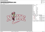 Nike Minnielove Embroidery File 6 sizes