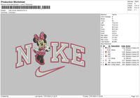 Nike Minnielove Embroidery File 6 sizes