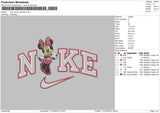 Nike Minnielove Embroidery File 6 sizes