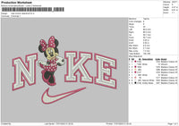 Nike Minnielove Embroidery File 6 sizes